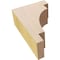 Ekena Millwork 2"W x 4"D x 6"H Classic Mediterranean Rough Cedar Woodgrain TimberThane Corbel, Primed Tan CORUR02X04X06MEDRCPR - alternate 6